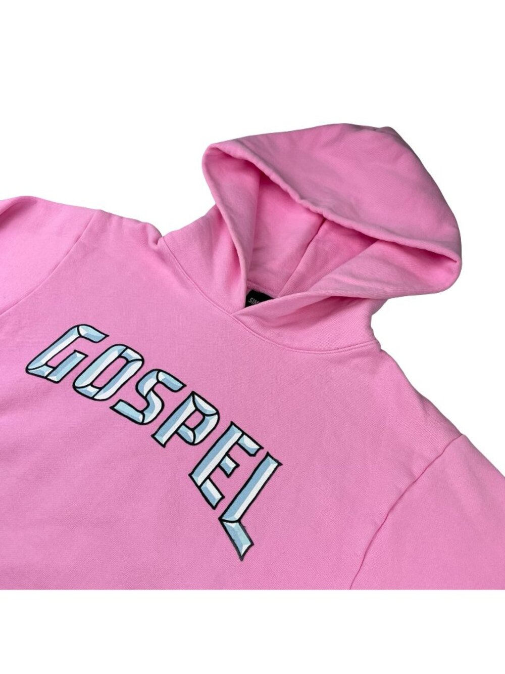 Justin Bieber x Simple Gospel Double-Sided Pullover Hoodie Pink • USA • Small